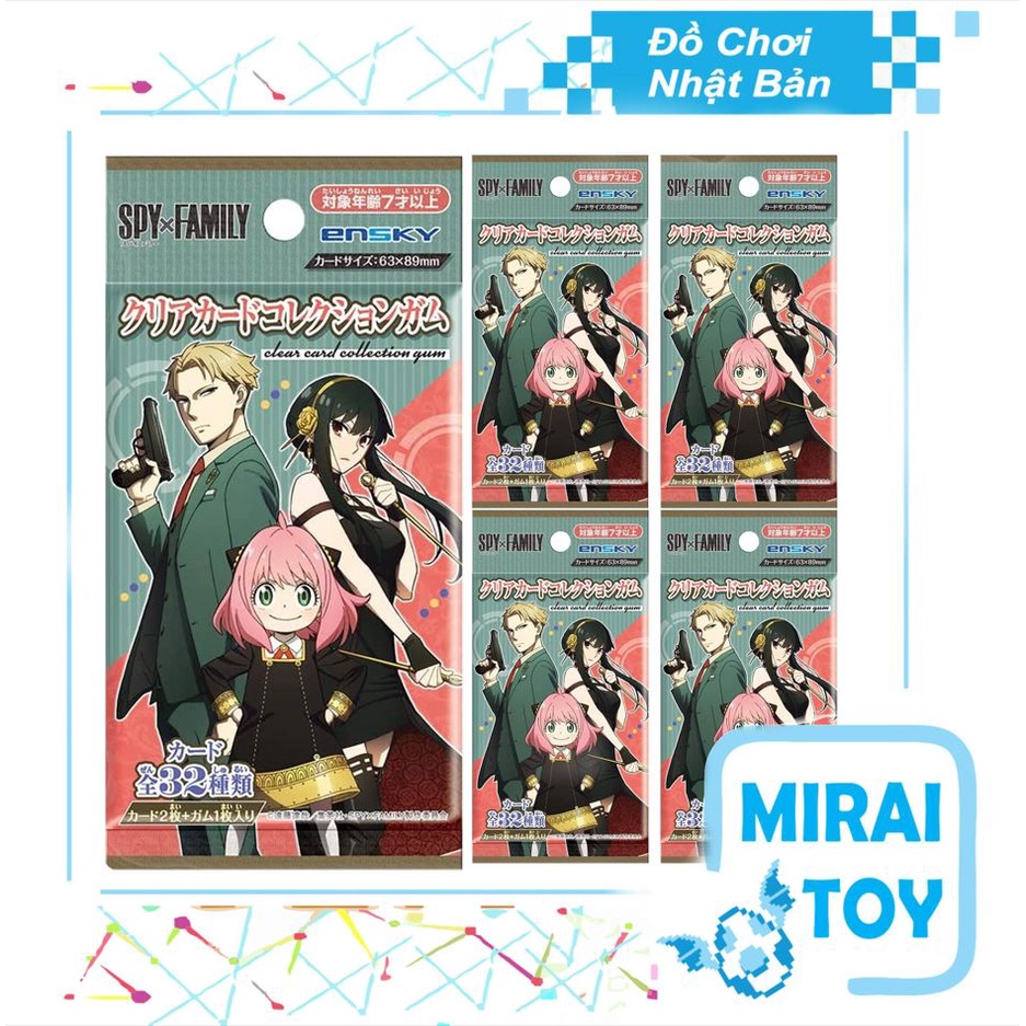 Gói Thẻ Bài Sưu Tập Clear Card Spy x Family - Ensky