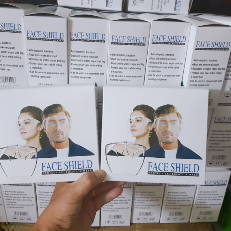 Mắt kính bảo hộ FACE SHIELD MASK chống giọt bắn, chống bụi che hết khuôn mặt bảo