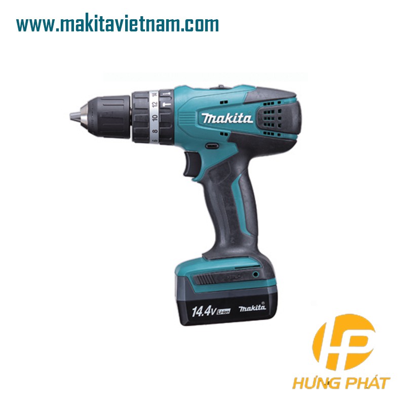 Máy khoan búa dùng pin Makita HP347DZ 14.4V (Hàng chính hãng) Không kèm pin + sạc