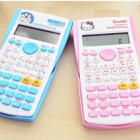 MÁY TÍNH BỎ TÚI HÌNH MÈO KITTY DOREMON GIẢI HỆ PHƯƠNG TRÌNH ĐỘ CHÍNH XÁC CAO - MÁY TÍNH CẦM TAY CHO HỌC SINH SINH VIÊN