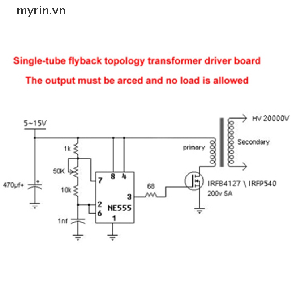 Bảng Mạch Biến Áp Cao myrin 20KV Chuyên Dụng