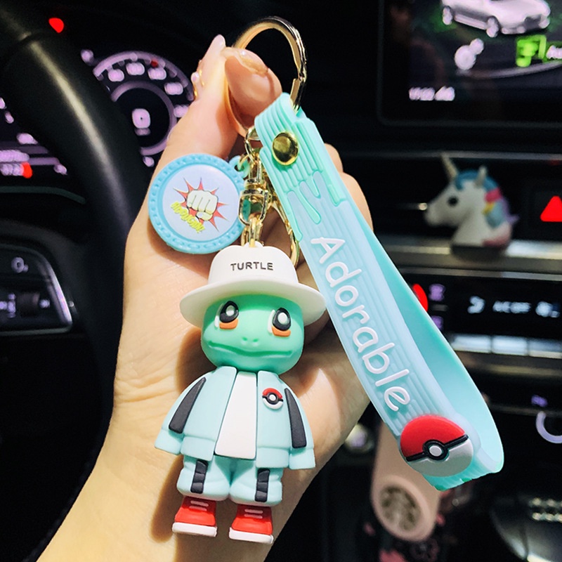 Móc Khóa Mặt Hình Pikachu Hoạt Hình Dễ Thương Sáng Tạo