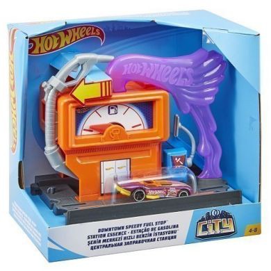 Đồ Chơi Mô Hình Hot Wheels Trạm xăng dầu Hot Wheels City FRH30/FRH28