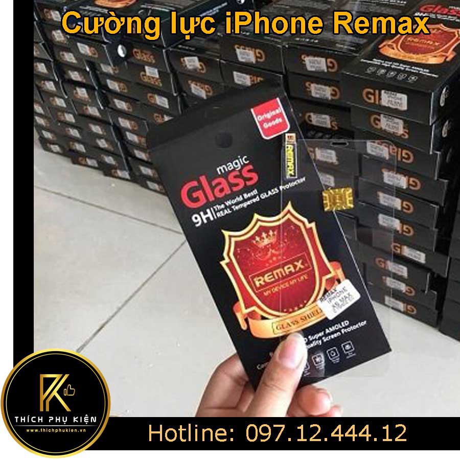 Cường lực màn hình trong Remax iPhone 6/6s/6 Plus/6s Plus/7/8/7 Plus/8 Plus/X/Xs/Xs Max/iP 11/ Pro/ Pro Max