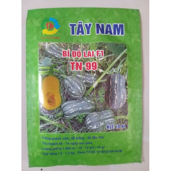 Hạt giống bí đỏ lai F1 TN 99 gói 10g