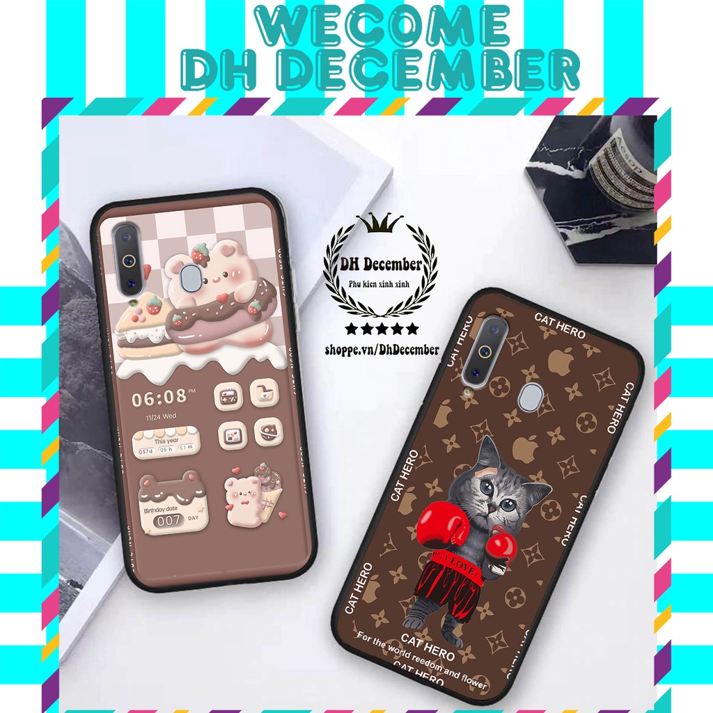 Ốp lưng Samsung Galaxy A8S / A9 PRO 2019 in hình 3D GẤU HỒNG-GẤU BE3R -XINH XẺO CỰC ĐẸP