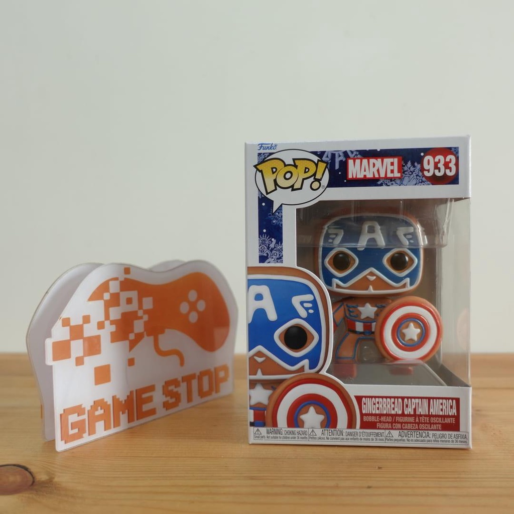 Mô hình Marvel Captain America 10cm 933 Gingerbread Funko Pop Mô hình tĩnh Nhựa PVC CHÍNH HÃNG MỸ MVFKP02