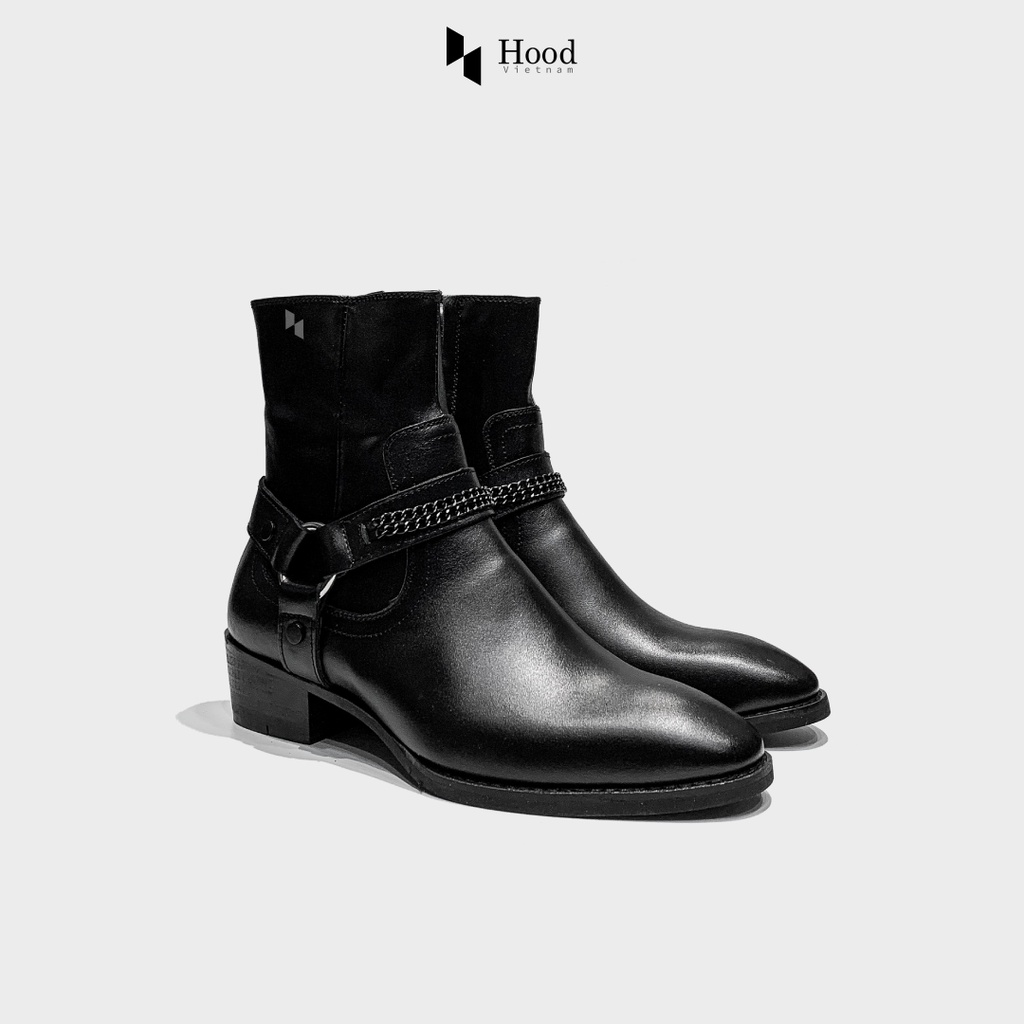 Giày Harness Boot đai xích - Da bò nguyên tấm - Đế phíp gỗ + Bảo hành 12 tháng hood hoodvn | BigBuy360 - bigbuy360.vn