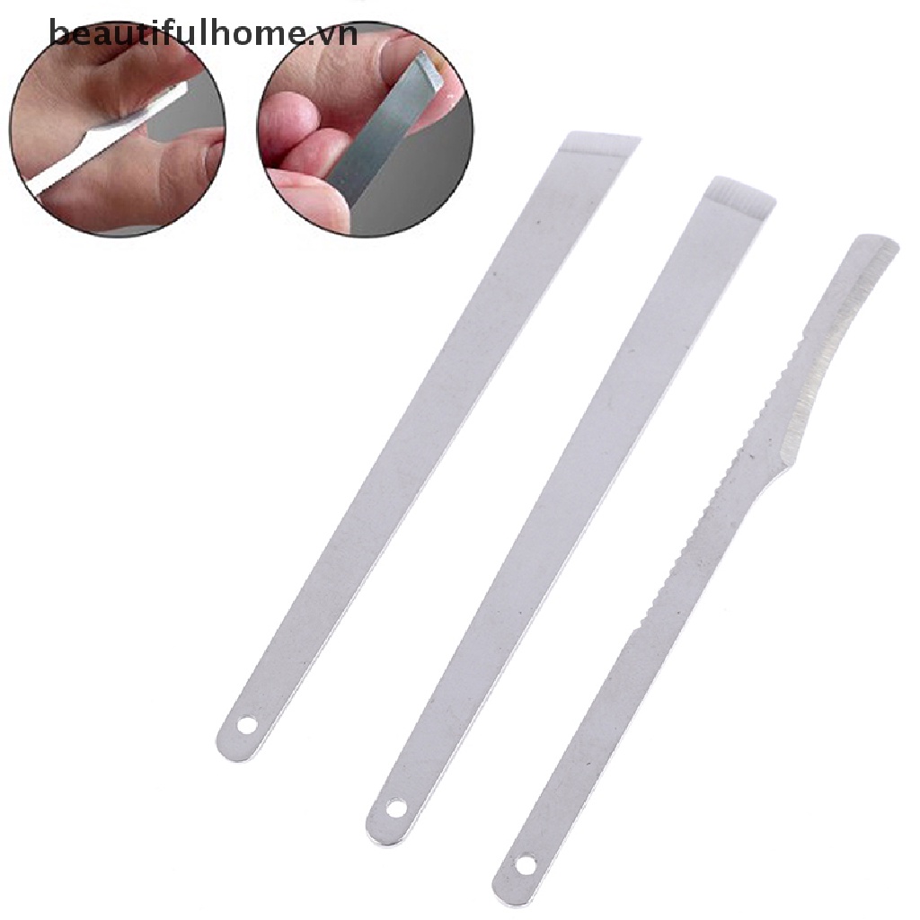 (Hàng Mới Về) Bộ 3 Dụng Cụ Làm Móng Chân / Móng Chân Thiết Kế Tiện Dụng