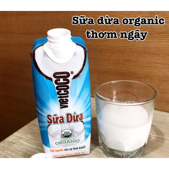 Sữa Dừa  - Nước dừa Organic VietCoCo 500ml