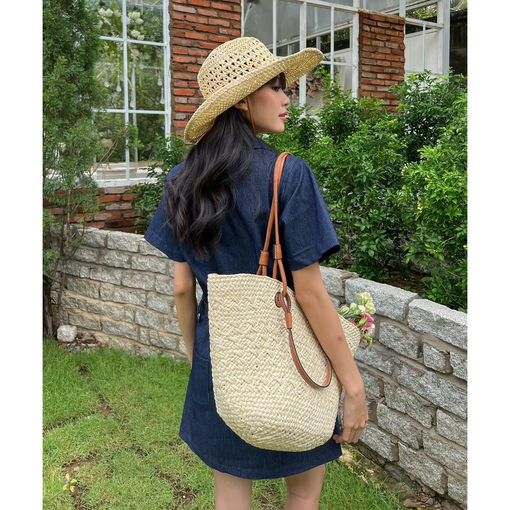 Đầm tay ngắn cổ sơmi có nhấn eo BRIONA DRESS