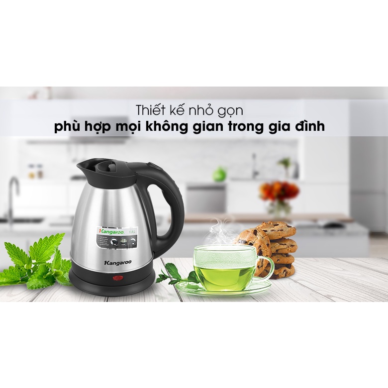 Bình đun siêu tốc Kangaroo 1.5 lít KG15SK3