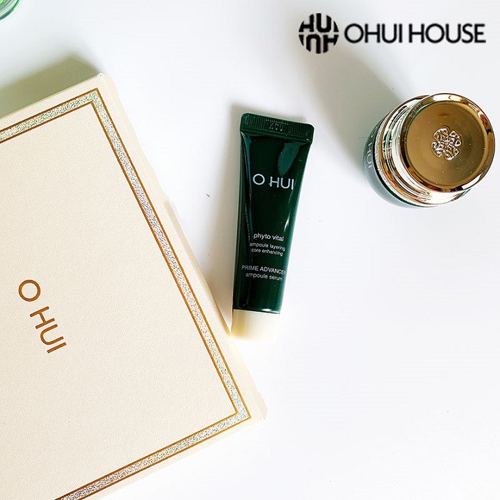 Set Phấn Nước Ohui 4 Món #HỘP ĐEN - OHui Ultimate Cover Cushion Moisture Special #1 Milk Beige