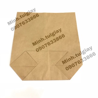 100c túi kraft nâu size 12x12