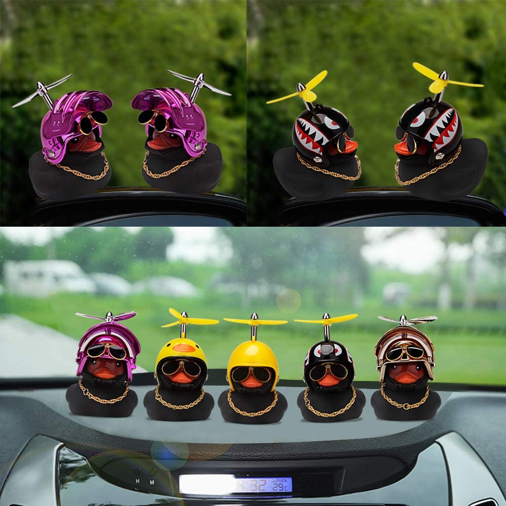 Vàng / Đen Vịt Cao Su Mini Dễ Thương Treo Xe Đạp
