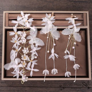 Set vòng cổ và hoa tai kiểu dáng sang trọng quý phái cho cô dâu