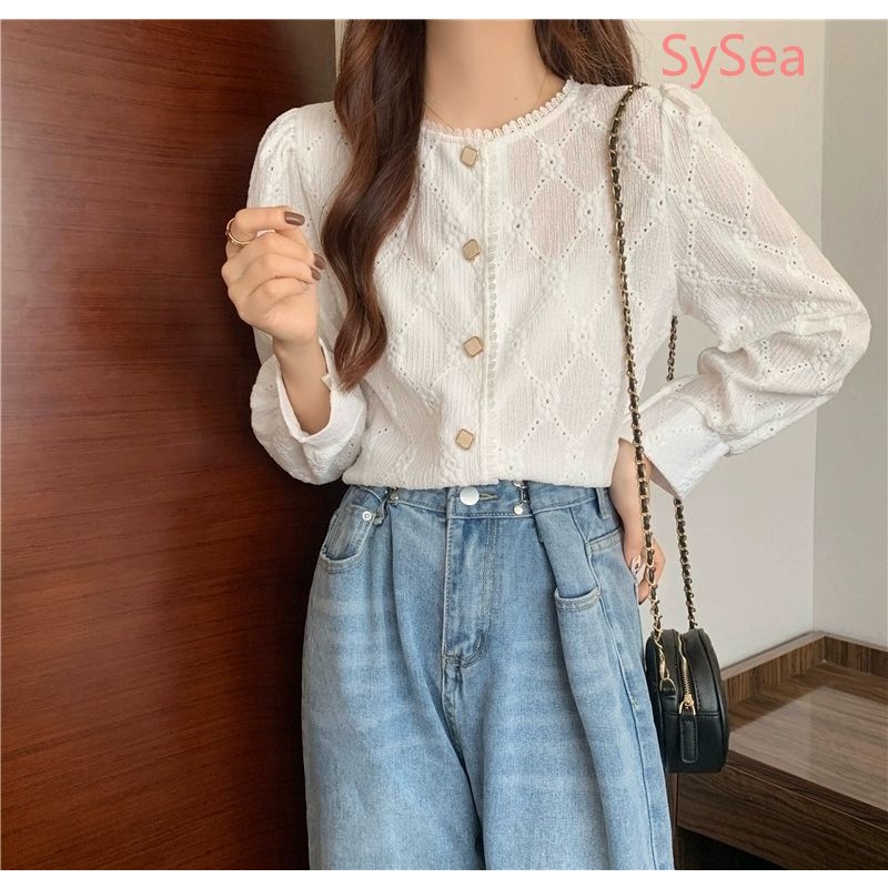Áo Ren Thời Trang Retro Pháp Thanh Lịch Cho Nữ