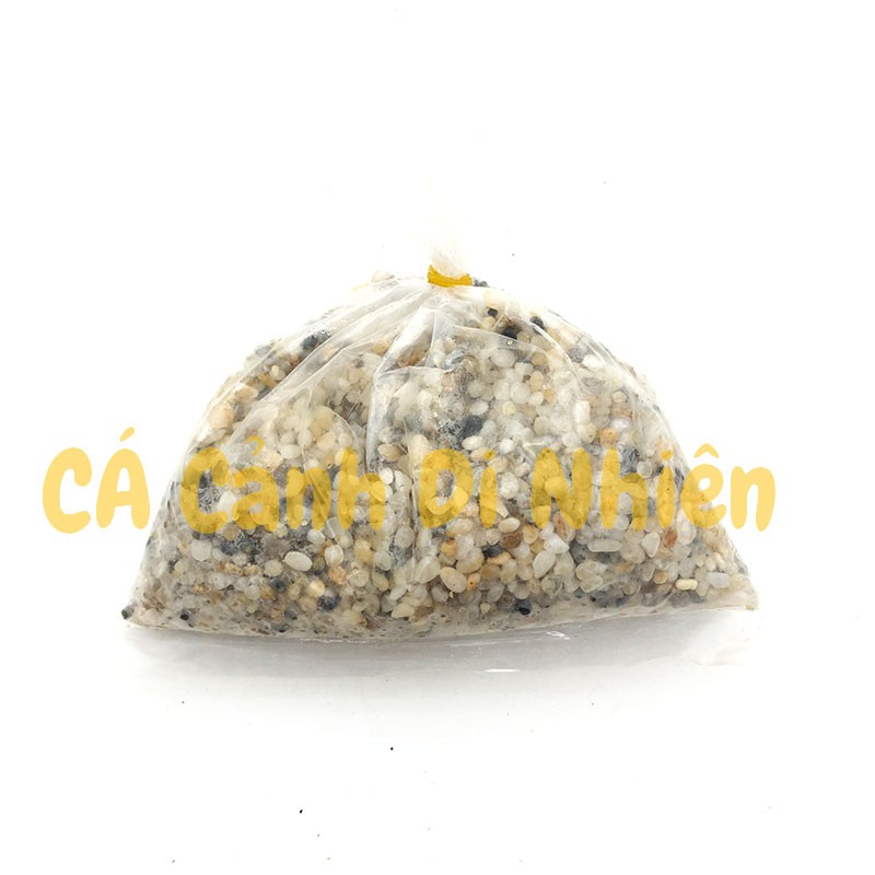 Bịch sỏi 3 màu  size 0.5cm - 1000G trang trí hồ cá cảnh