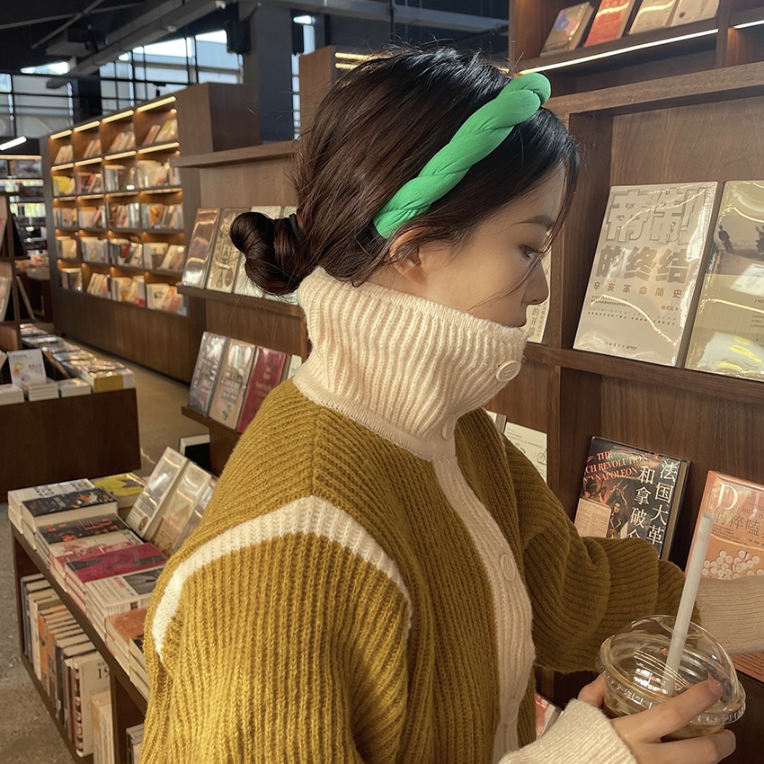 Băng Đô Cài Tóc Dạng Bện Phong Cách Hàn Quốc Cho Nữ