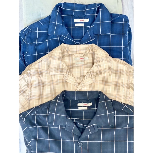 Áo sơ mi SPAO cổ Danton 100% cotton nhập chính hãng Hàn Quốc