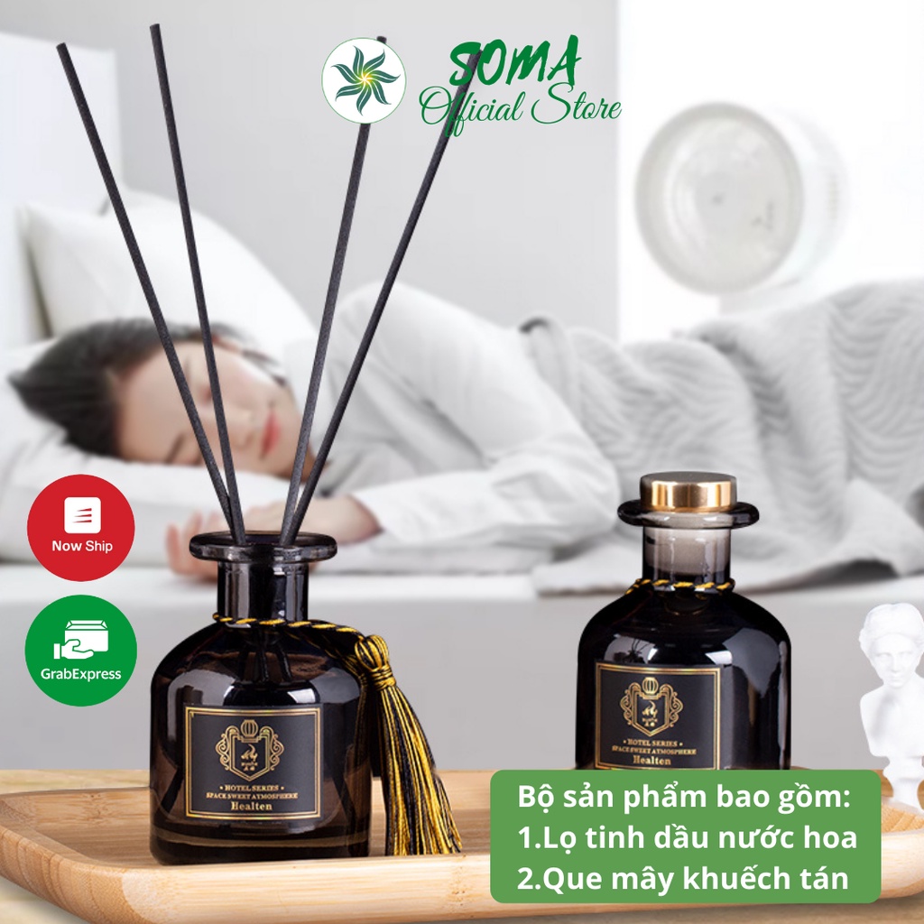 Tinh Dầu Thơm Phòng Nước Hoa Thiên Nhiên Lọ Khuếch Tán Thơm Để Phòng Tán Hương Phòng Ngủ 120ML KT04