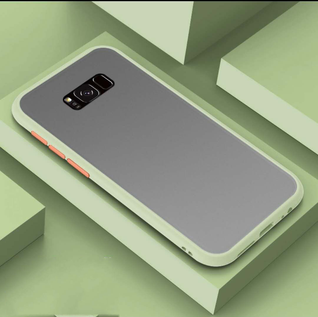 Ốp điện thoại silicon mặt lưng nhám trong suốt chống sốc cho SAMSUNG Galaxy S8 S8PLUS