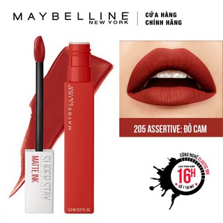 Son Kem Lì Maybelline Super Stay Matte Ink 5ml - Màu 205 Assertive