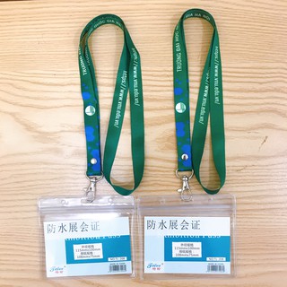 3 BỘ DÂY ĐEO TRƯỜNG ĐẠI HỌC QUỐC GIA HÀ NỘI Bộ dây thẻ, bảng tên, bao đựng thẻ, dây đeo 1.5cm x 90cm