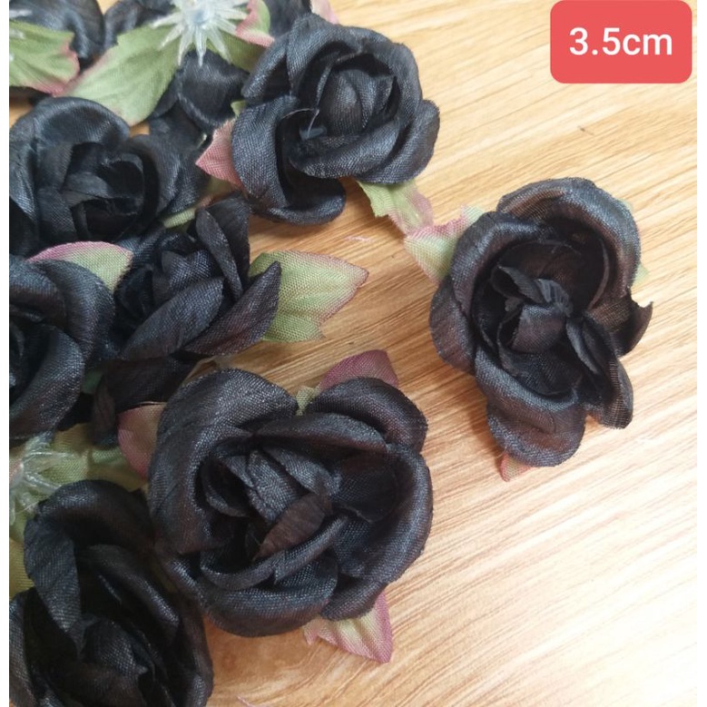 Hoa vải trang trí thủ công , size 2.7cm  đến 7cm