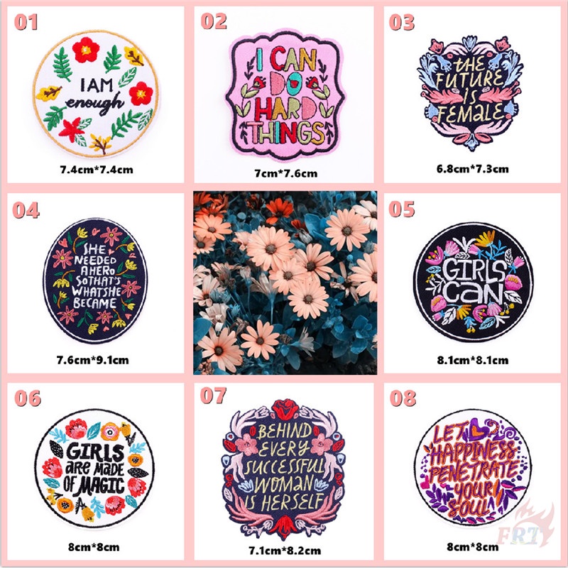 ☸ Miếng Dán Ủi Lên Quần Áo Hình Chữ Tiếng Anh ☸ 1 Sticker Ủi Thêu Hình Huy Hiệu
