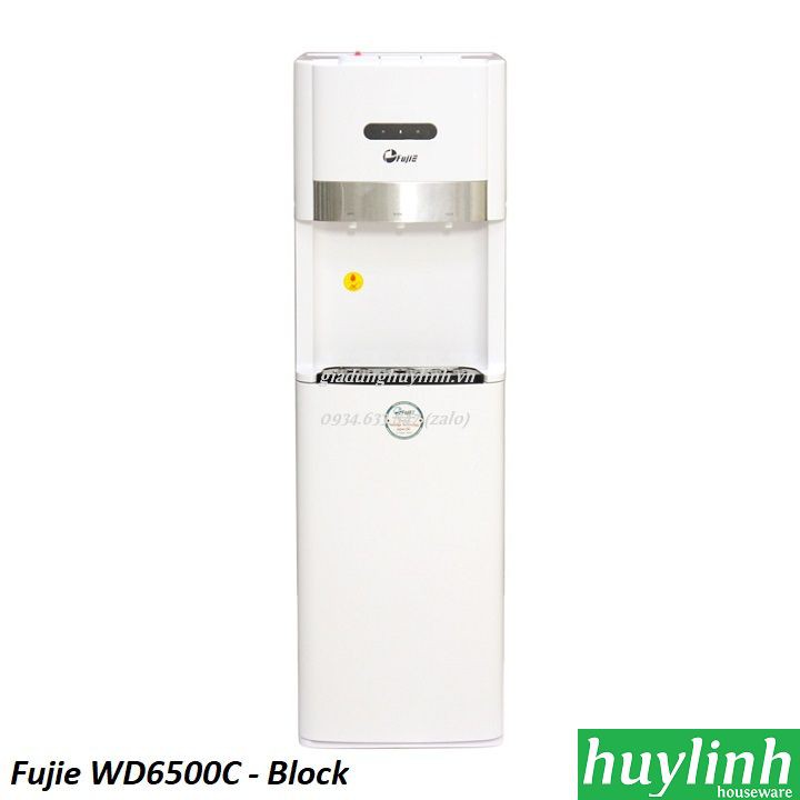 Cây nước nóng lạnh 3 vòi Fujie WD6500C - block