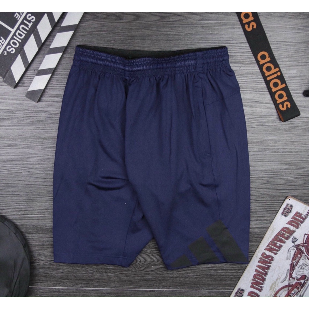 Quần Short Đùi Nam Thể Thao Cao Cấp Bigsize Dùng Chạy Bộ Tập Gym Chất Thun Poly Dày Dặn Xuất Xịn Hàng Shop