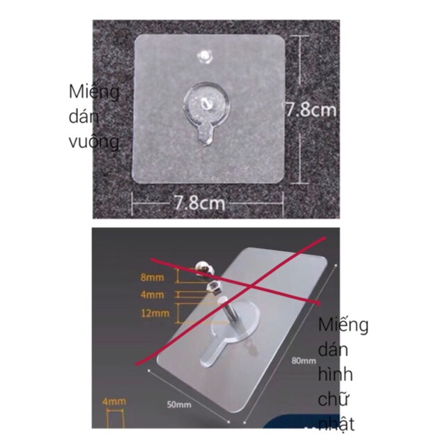 Miếng dán chuyên dụng cho thanh chắn giường (KT 7,8cmx7,8cm)