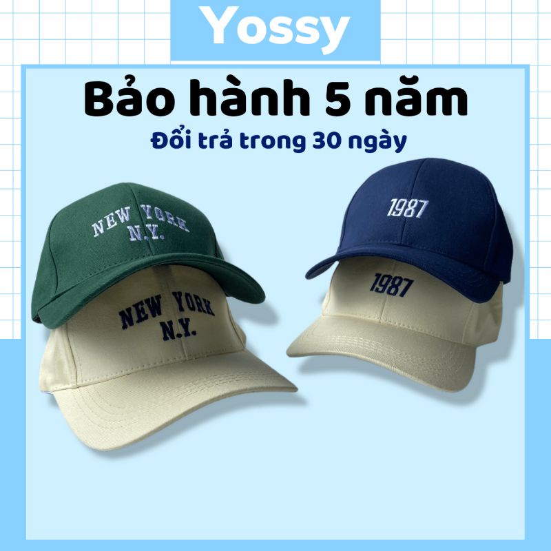 Mũ lưỡi trai nam nữ 1987 Chất Vải kaki phong cách Hàn Quốc ❤ Nón lưỡi trai unisex cao cấp