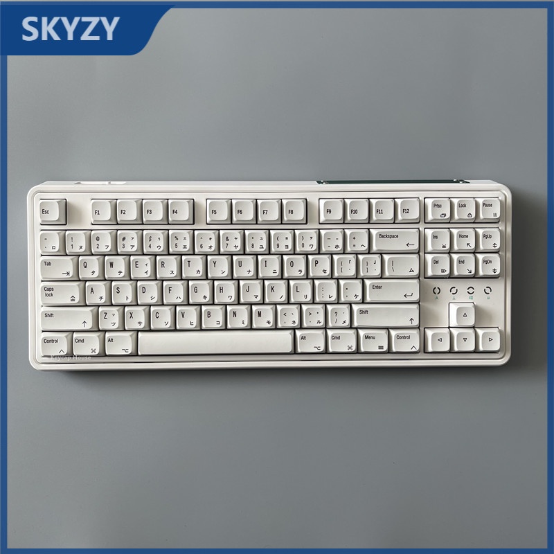 Minimalist White Keycap XDA Hồ sơ Nhật Bản Chủ đề PBT Thuốc nhuộm phụ Bàn phím cơ học Keycap 127 Phím