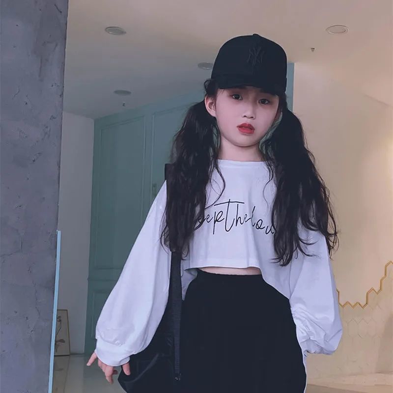 Bộ đồ hai mảnh gồm áo ngắn tay dài và quần dài thời trang xuân thu dành cho bé gái