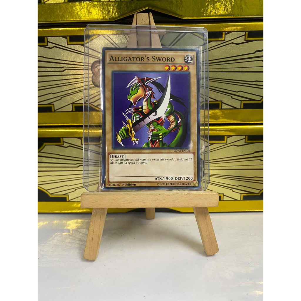 [ Dưa Hấu Yugioh ] Lá bài thẻ bài Combo Alligator's Sword Dragon - Tặng bọc bài nhựa bảo quản