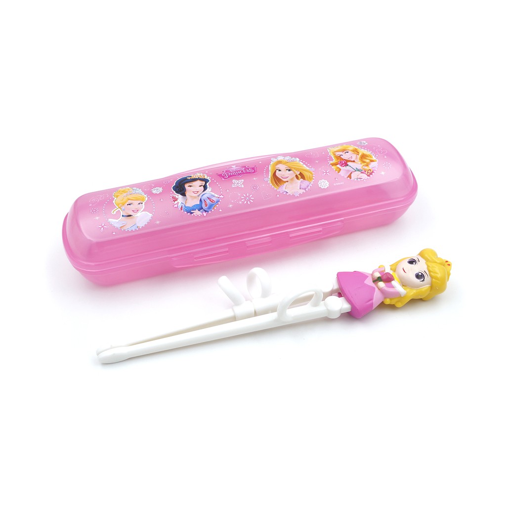 Đũa tập ăn 3D Elsa, Cars, Mickey...-Disney kèm hộp đựng cho bé