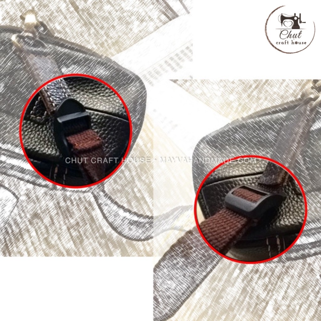 Chỉnh dây nhựa dùng cho Balo, túi, cặp, mũ bảo hiểm