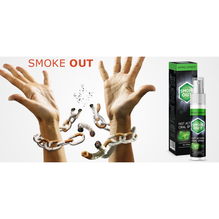 Xịt cai thuốc lá Smoke Out _ SuikaShop _ SUIKA SHOP