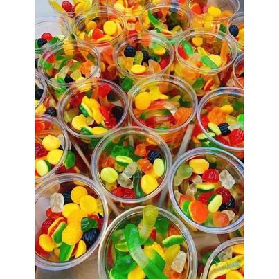 Kẹo dẻo chip nhiều vị lon pet 500g - giá sỉ