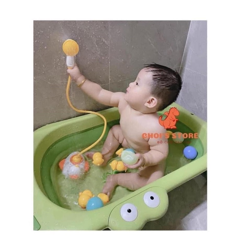 Bộ vịt phun nước nhà tắm nhiều chế độ cho bé yêu