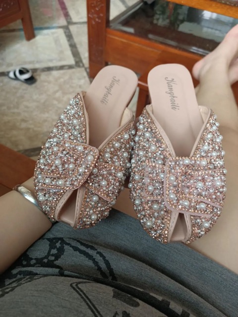 (ORDER) dép sục hở miệng đính đá- Có ảnh thật | BigBuy360 - bigbuy360.vn