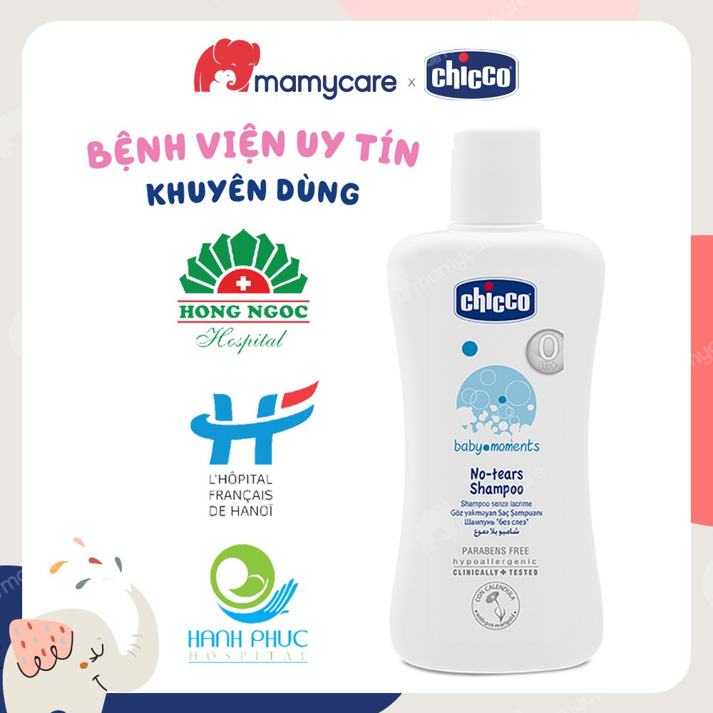 Dầu gội chiết xuất Hoa cúc Chicco 200ml cho bé từ sơ sinh - MAMYCARE