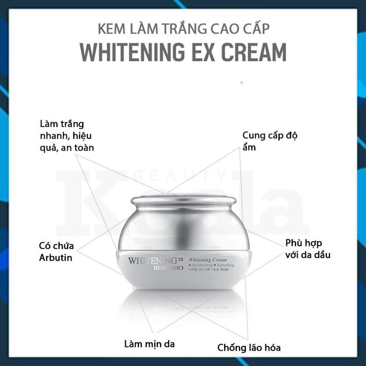 FREESHIP- Kem dưỡng trắng da Bergamo Whitening EX Cream