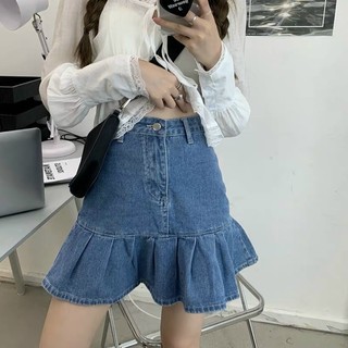 Chân váy jean đuôi cá( kèm ảnh chụp)
