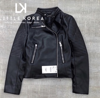Áo Zara Leather Bike Jacket