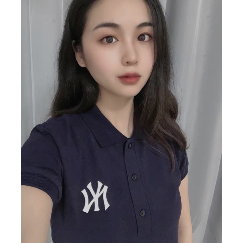 váy polo màu xanh than chữ NY
