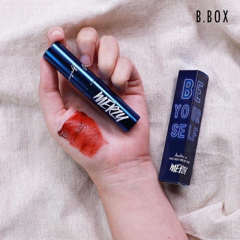 Son Kem Merzy V6 Classsic Blue Be Your Self The First Velvet Tint [Vỏ Xanh Giới Hạn]