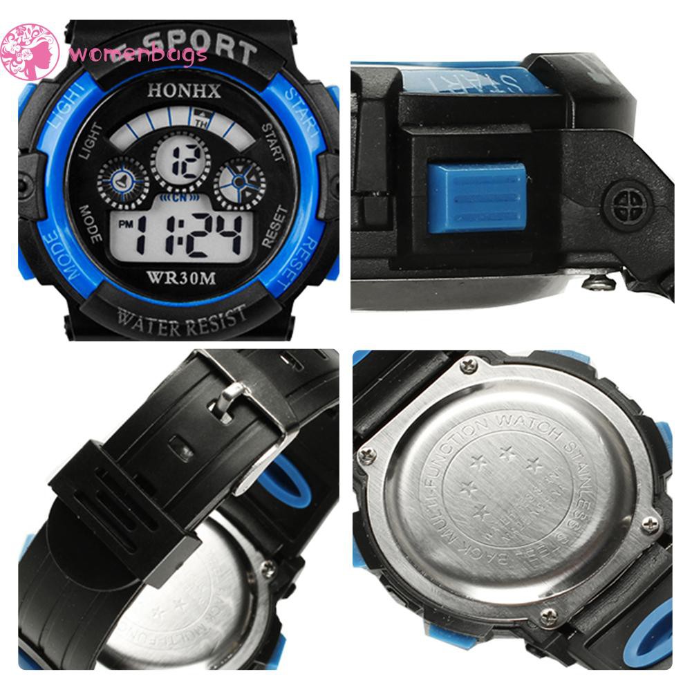 READYWB❀Fashion Multifunction Waterproof Boy Sports Electronic Children Watches